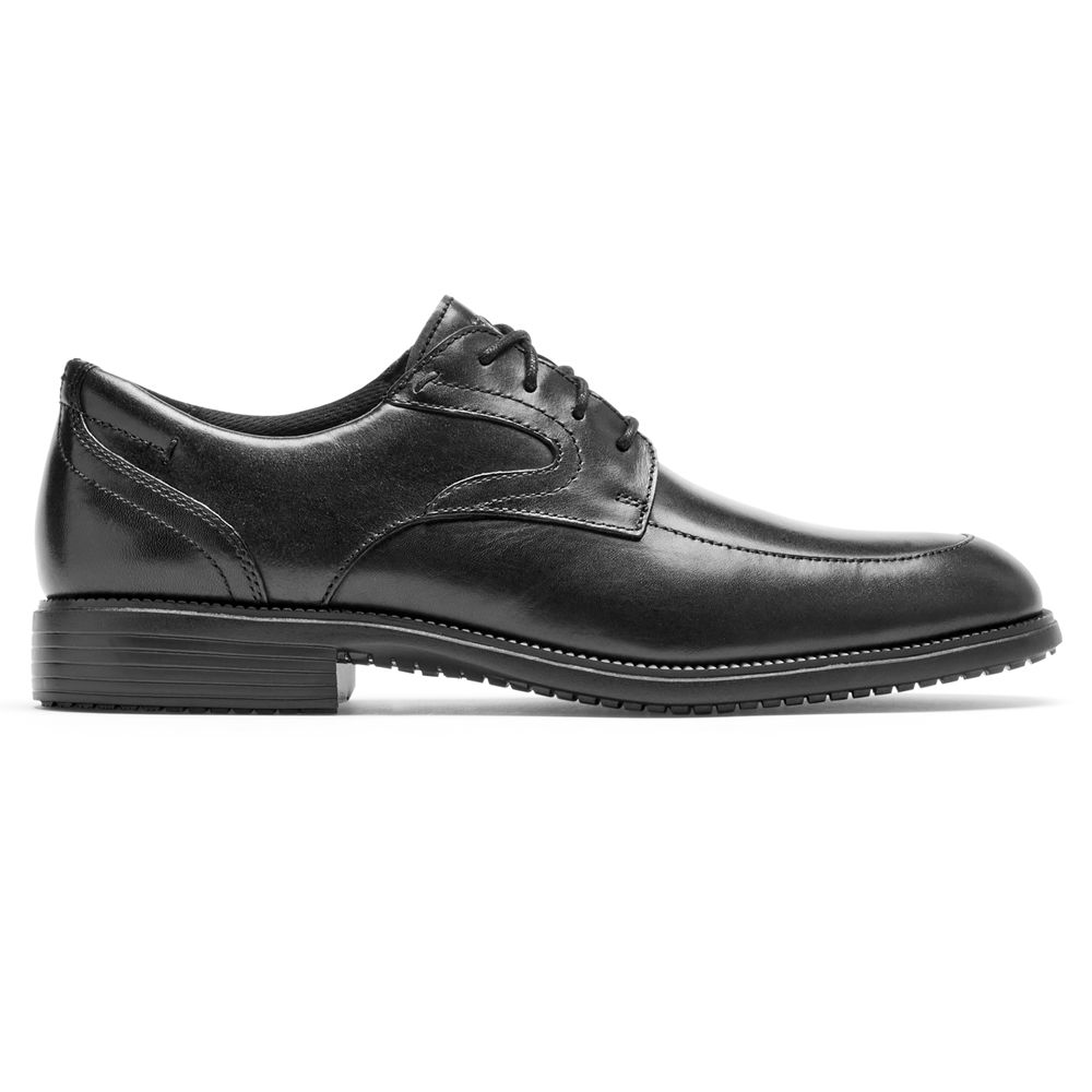 Rockport Total Motion Dressport Apron Toe - Mens Oxfords - Black - NZ (MTC-071583)